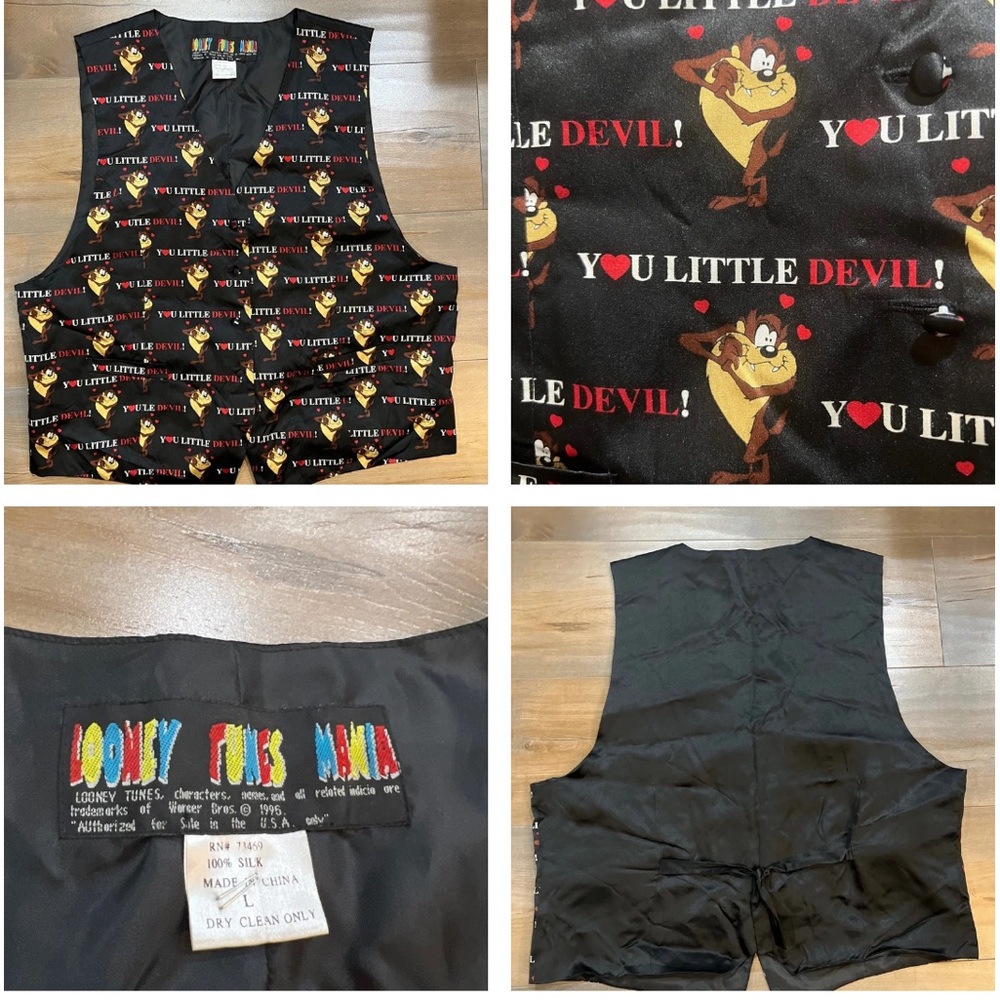 Looney Toons Silk Vest - size large